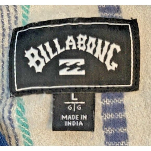 Billabong Blue and Cream Striped Sweatshirt - Picture 8 of 12